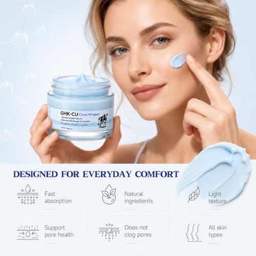 Copper Peptides Face Balm with Honey & Beef Tallow - Deep Hydrating Skin Moisturizer 2oz