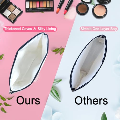 DJOLY Bridal Shower Makeup Bag - Chic Travel Pouch for Bride