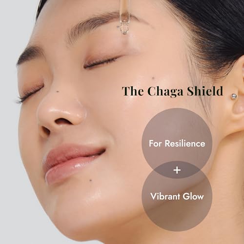 efilow Chaga Mushroom Biome Ampoule - Pro-Aging Face Serum for Skin Repair