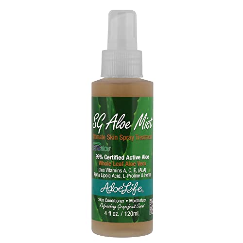Aloe Life SG Aloe Mist Gel - Topical Skin & Hair Conditioner, 4 oz