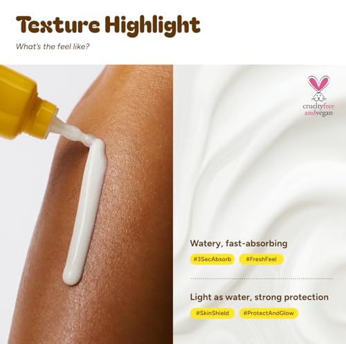 Unleashia Niacinamide Banana Sun Serum SPF 50 Brightening Hydrating Sunscreen