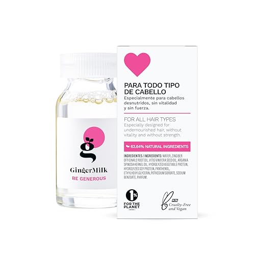 Ginger Milk Nutritive Hair Ampoule Pack of 3 - Protein & Pro-Vitamin B5 for Dry, Weak Hair
