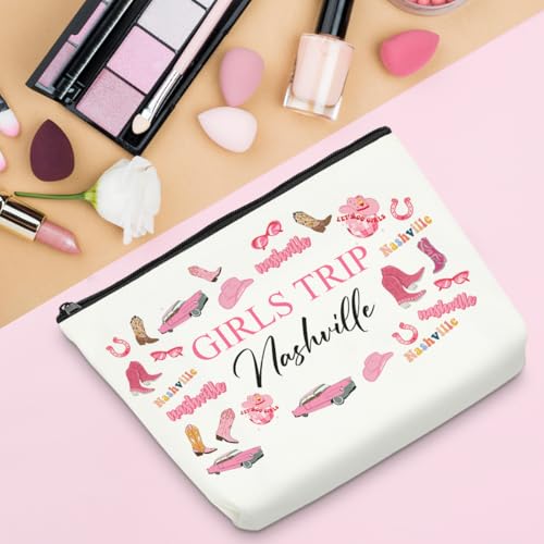 6Pcs Nashville Travel Makeup Bags – Stylish Gifts for Women