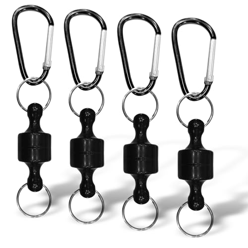 Magnetic Camping Hooks - 4 Pack, Quick Release Clip Hanger