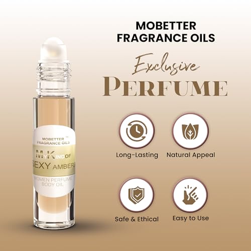 My Kind of Sexy Amber Fragrance Oil for Women - Long-Lasting Roll-On