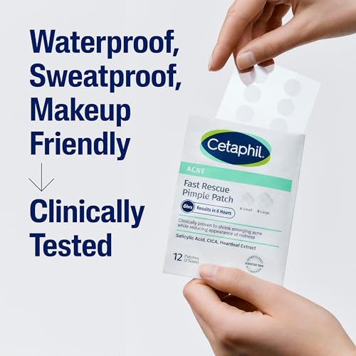 Cetaphil Acne Patches 24 Count with Salicylic Acid & CICA for Sensitive Skin
