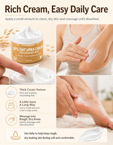 Grocerism Oat Urea Foot Cream 50% with Salicylic Acid - 5.29 oz