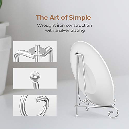 TR-LIFE 10-Inch Metal Easel Stand for Plates & Pictures - 2 Pack