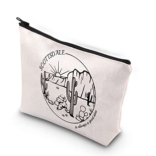 Scottsdale Girls Trip Makeup Bag - Canvas Bachelorette Party Favor