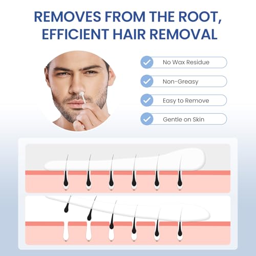 Nose Hard Wax Beads for Men - Gentle Hair Removal for Sensitive Skin, 100g