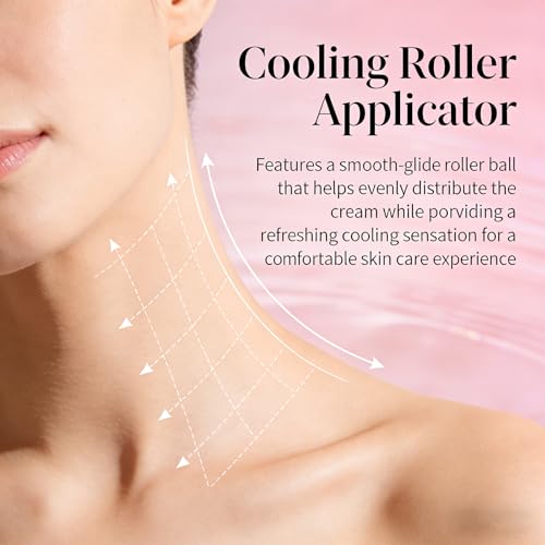 Neck Firming Cream with Roller - Peptide & Collagen Moisturizer