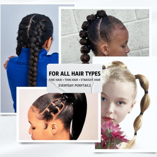 Blax Clear 4mm Hair Elastics – 8 Count, Snag‑Free Transparent Hair Ties