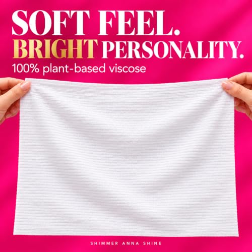 Disposable Face Towels - Ultra-Soft 50 Count Facial Wipes for Sensitive Skin
