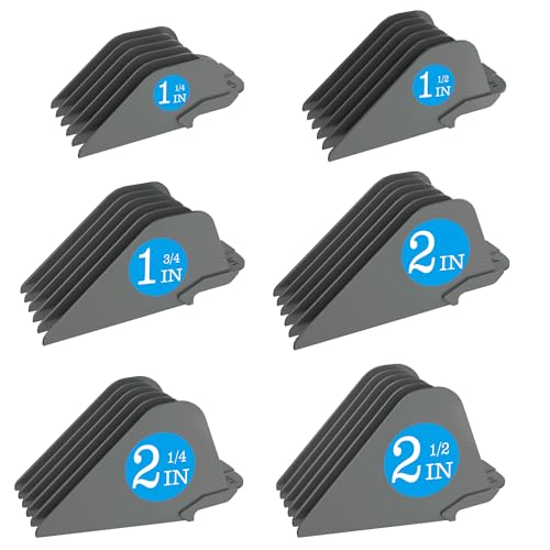 CR8GR8 Extra Long Hair Clipper Guards Set - 6 Piece Attachment Kit