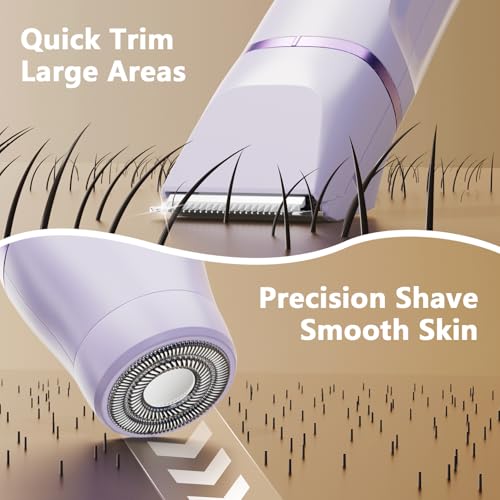 Virelle Purple Se Ver Bikini Trimmer for Women - Electric Razor & Hair Removal Epilator