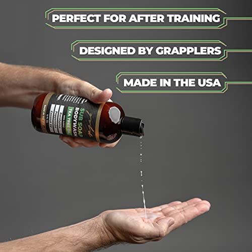Gold BJJ Submission Soap Body Wash with Tea Tree Oil for Martial Artists