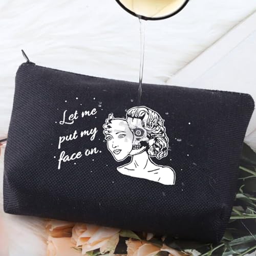 Zombie Girl Makeup Bag - Gothic Halloween Cosmetic Pouch Gift