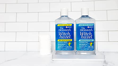 T.N. Dickinson's Alcohol-Free Witch Hazel Moisturizing Astringent - 16 Fl Oz (Pack of 2)