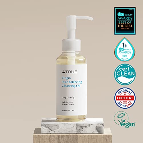 A·TRUE Pure Balancing Cleansing Oil - 5.07 fl. oz. Vegan Deep Cleanser