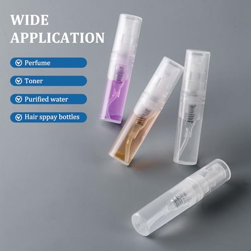Chiallco 10 Pack Mini Perfume Spray Bottles, 2ml Fine Mist