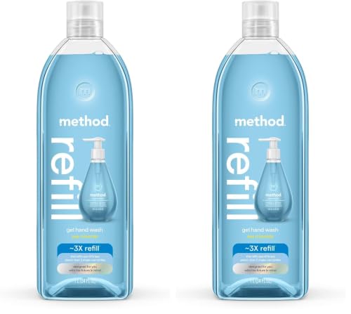 Method Gel Hand Soap Refill, Sea Minerals, 34 Fl Oz (Pack of 2)