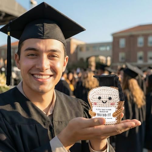 Handmade Graduation Gift Plush Toast with Card - You’re Toast-ally Amazing