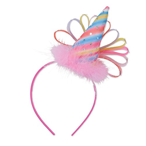 Pink Cone Party Hat Headband for Kids & Adults