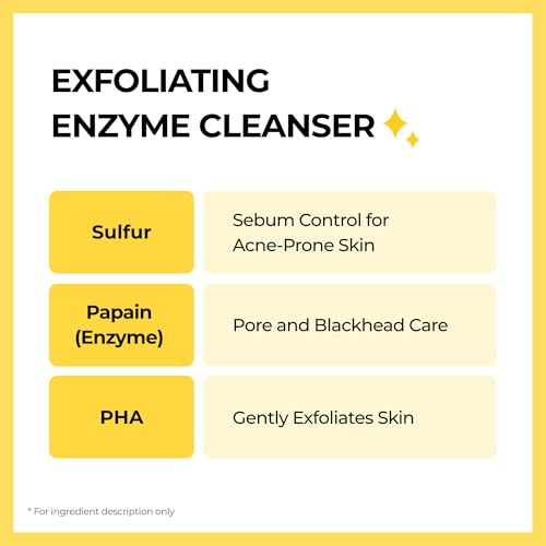 SINSURU Sulfur Mineral Cleansing Powder for Radiant Skin, 1.76 oz
