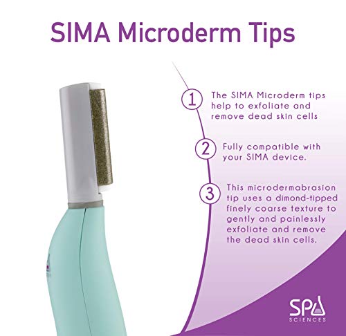 SIMA Microdermabrasion Tips Set - Coarse & Fine Tips for Skin Exfoliation