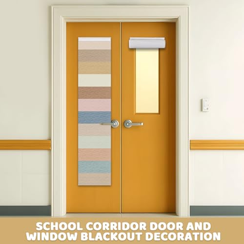 Boho Stripes Classroom Curtains - 2-Piece Door Window Set