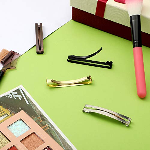48 Pcs Metal Hair Barrettes Clips for Women, Anti-Skid Hairpins in 4 Colors