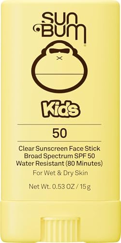 Sun Bum Kids SPF 50 Clear Face Stick Sunscreen - Travel Size
