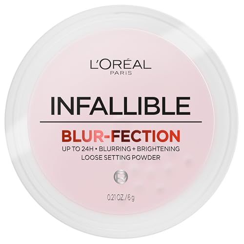 L'Oreal Paris Infallible Blur-fection Setting Powder - Brightening Light Pink, 24HR Wear