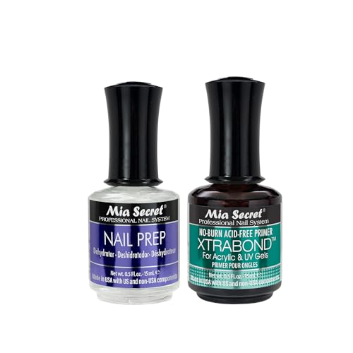 Mia Secret Nail Dehydrator and XTRABOND Primer Set - 15ml Prep Bundle