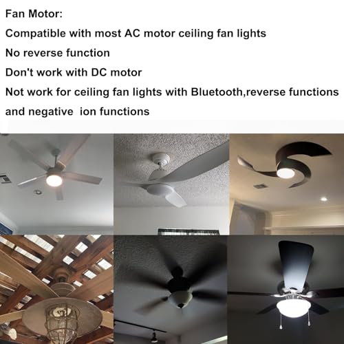 Universal Ceiling Fan Remote Control Kit with Timer - Taigeguang