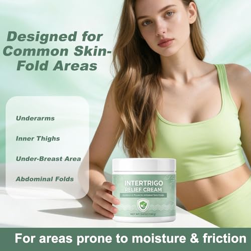 GosBio Intertrigo Relief Cream for Skin Folds - Fast-Drying, Non-Greasy, Supports Sensitive Areas (Variation 1)