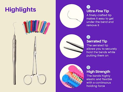 Artman Instruments DIY Dental Braces Color Changing Kit with 1040 Ties