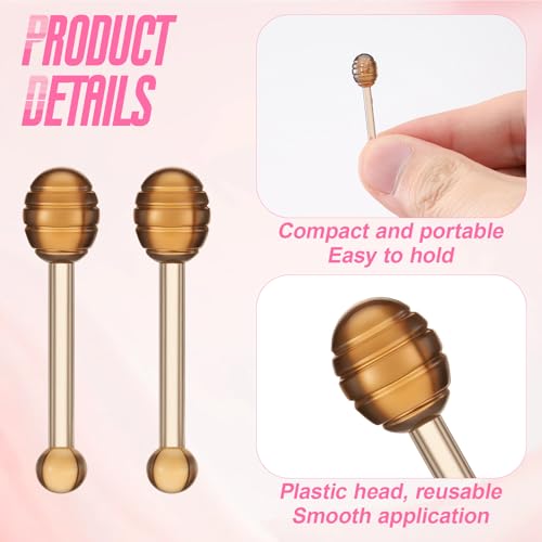 40 Pcs Lip Balm Applicator Sticks with Storage Box – Reusable Lip Brush for Lipstick Lip Gloss Lip Mask