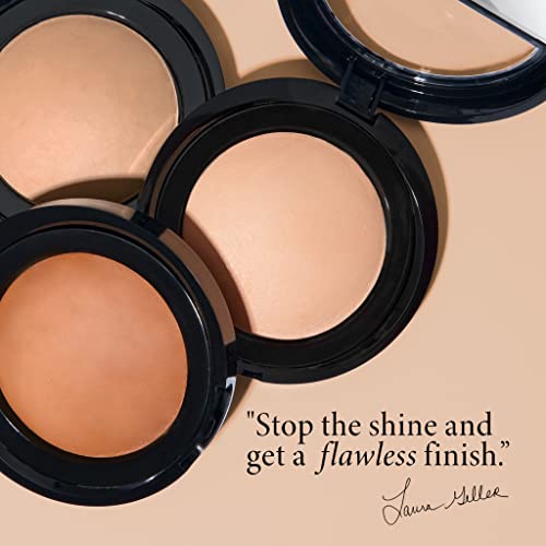 Laura Geller New York Baked Blurring & Setting Powder - Tan/Deep, Finely Milled Face Powder for Pore & Fine Line Blur, Hydrating Botanical Oils