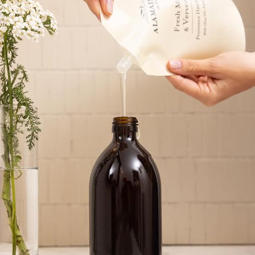 A LA MAISON Jasmine & Santal Hand Soap Refill Pouch - Eco-Friendly, Plant-Based 16.9 fl oz