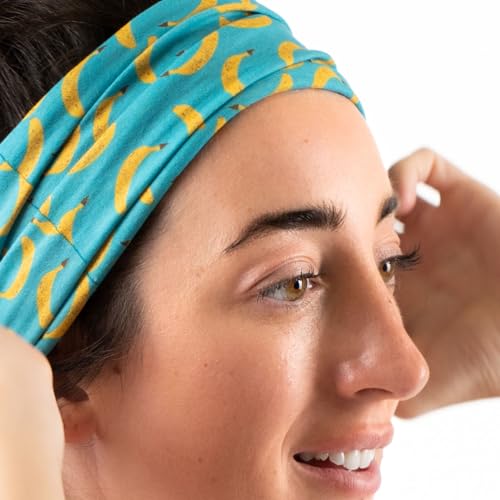 ChalkTalkSPORTS Banana Pattern Neck Gaiter & Headband - Blue