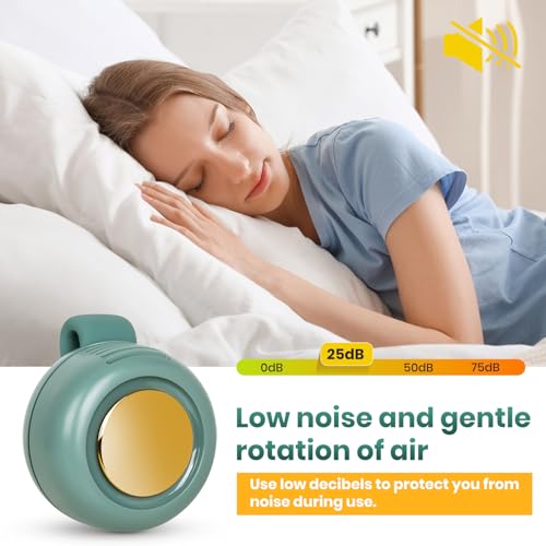 NILUTO Portable Bladeless Mini Fan - 3-Speed Clip-On for Travel