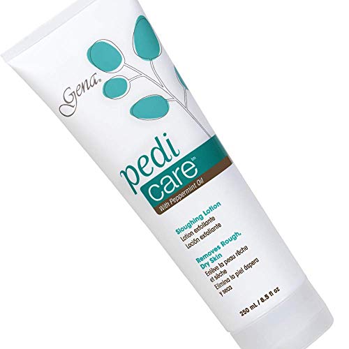 Gena Pedi Care Foot Lotion with Peppermint Oil 8.5oz - Exfoliating & Moisturizing
