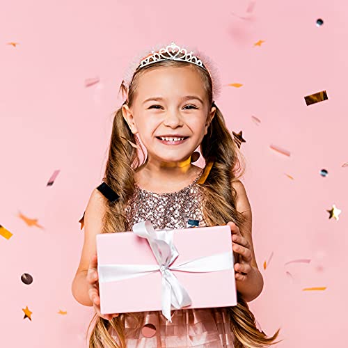 6-Piece Princess Tiara Crown Set for Women and Girls - Rhinestone Hair Accessories