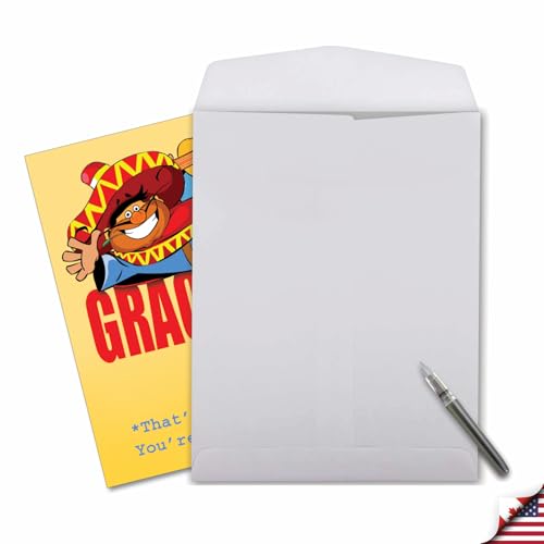 Jumbo Thank You Greeting Card - Funny Gracious Design - 8.5 x 11 Inch