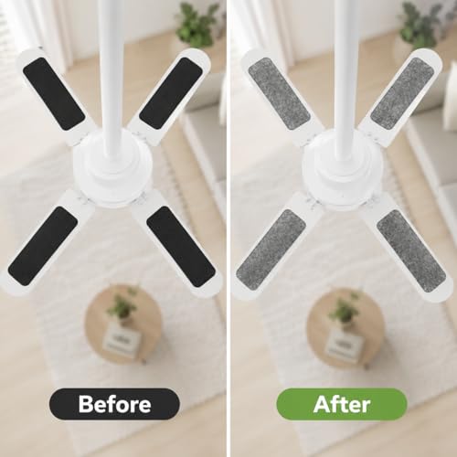 Washable Ceiling Fan Blade Air Filters - 10 Pack for Dust & Pet Hair
