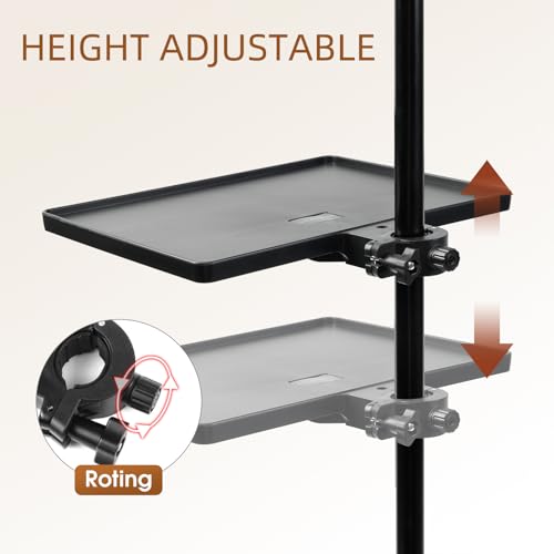 MoyRetty Adjustable Lash Tray Holder - 10.6” x 8” - Black Organizer Stand for Lash Techs
