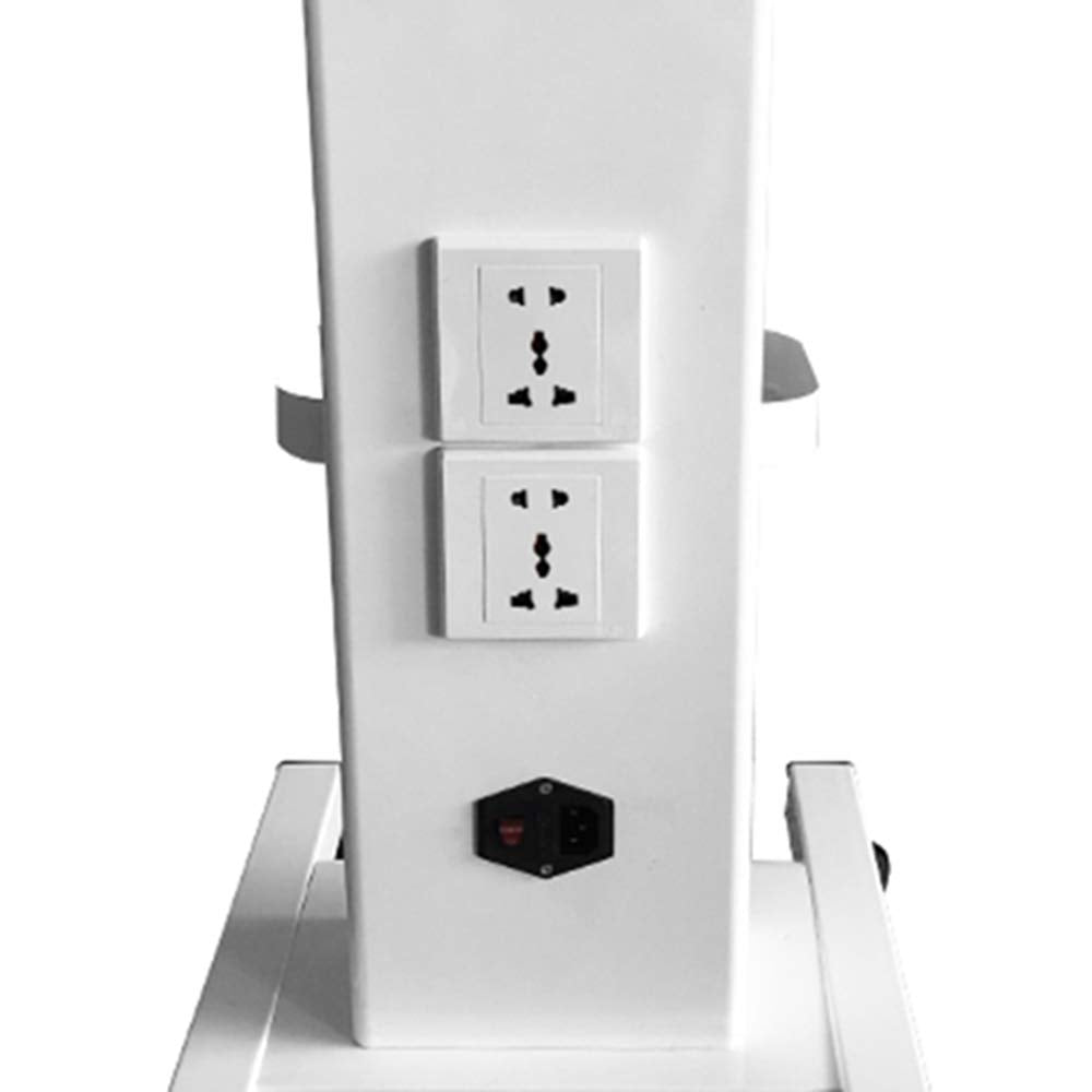Premium Esthetician Cart with Socket and Wheels - Salon Trolley Cart with Handle, 110 lbs Weight Capacity - Ideal for Beauty Spa and Salon Use (Model 3)
