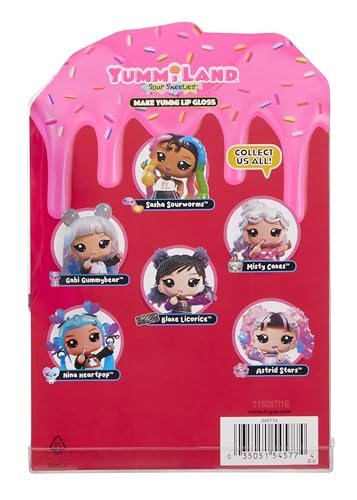 Yummiland Lip Gloss Doll - Sour Sweeties, DIY Kit with Keychain