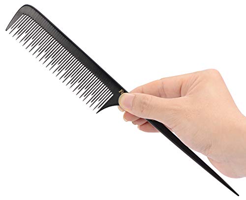 Teasing Comb for Fine Hair - Anti-Static Bakelite Rat Tail, Backcombing & Volume